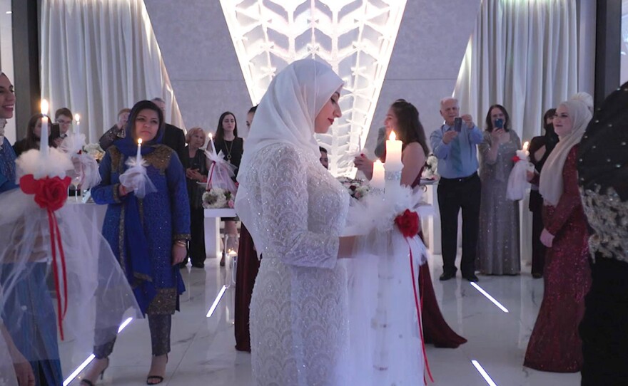 Aber at her wedding