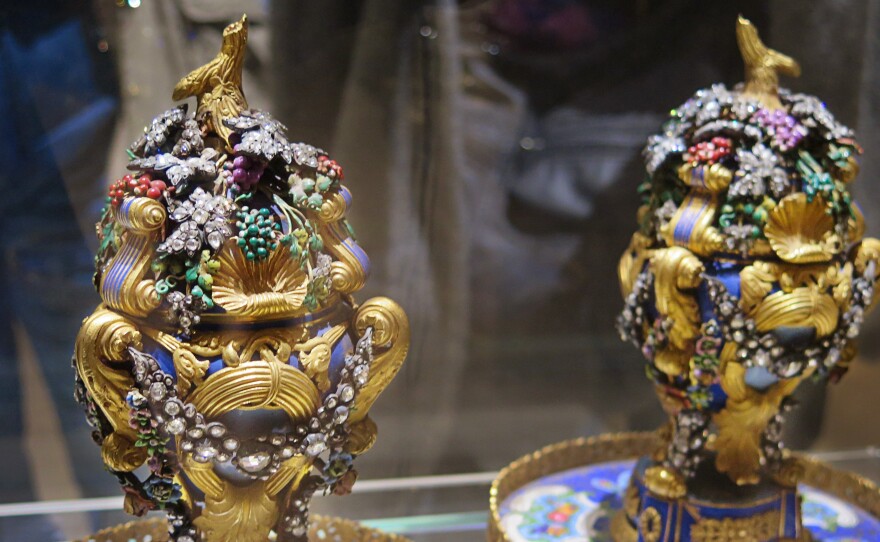 Incense burners covered in enamel, gold and diamonds are part of the 10,000-piece collection at Cairo's newly reopened Museum of Islamic Art.