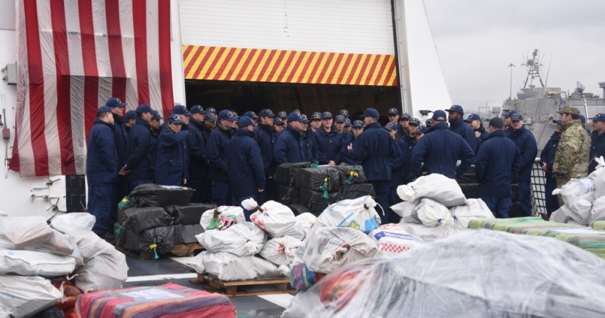 US Coast Guard Offloads 10 Tons Of Cocaine Seized From Eastern Pacific ...