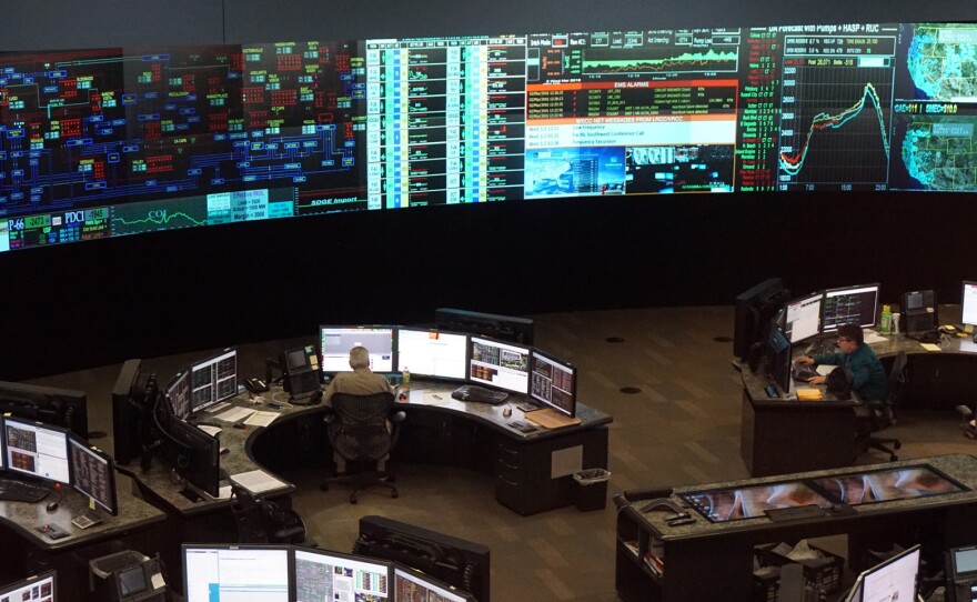 Staff members at the California Independent System Operator are continually balancing different power sources on the state's electric grid.