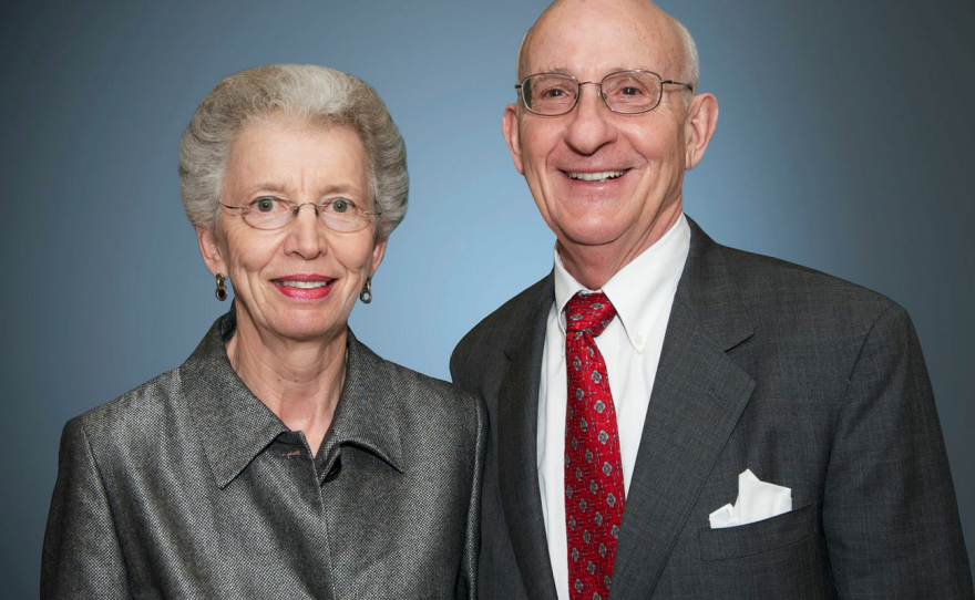 Philanthropists Evelyn and Ernest Rady are pictured in this undated photo.