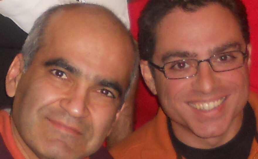 Siamak Namazi (right), with his friend and former business partner, Bijan Khajehpour. "The average Iranian-American, especially the average Iranian-American who has good contacts on one or both sides, are suspects, unfortunately," says Khajehpour.