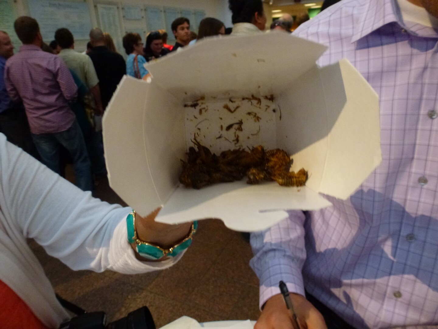 The bugs ran out fairly quickly at the event.