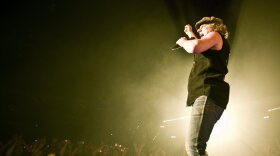 Brian Johnson, lead singer of Australian rock band AC/DC, performs during a concert at the Hallestadion in Zurich, Switzerland, April 6, 2009.