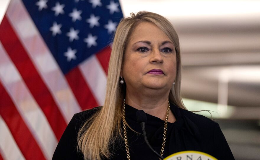 Puerto Rico Gov. Wanda Vázquez, pictured in June, admitted defeat in a primary election Sunday.