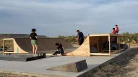 The skate park was a community effort.