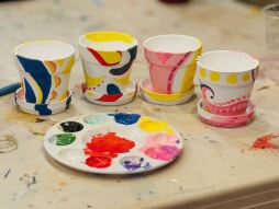 Painted pots