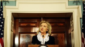 Secretary of State Hillary Clinton said Thursday at the State Department that the U.S. would take steps to "mitigate" unintended consequences the new sanctions might have on the Syrian people.
