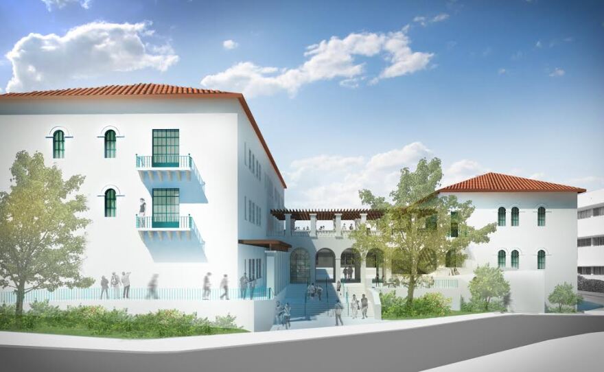 A rendering of the Engineering and Interdisciplinary Sciences Complex at San Diego State University, Nov. 6, 2015.