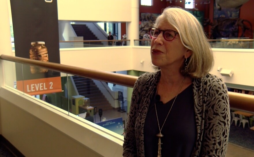 Natural History Museum President & CEO Judy Gradwohl is shown inside the museum on August 23, 2023.