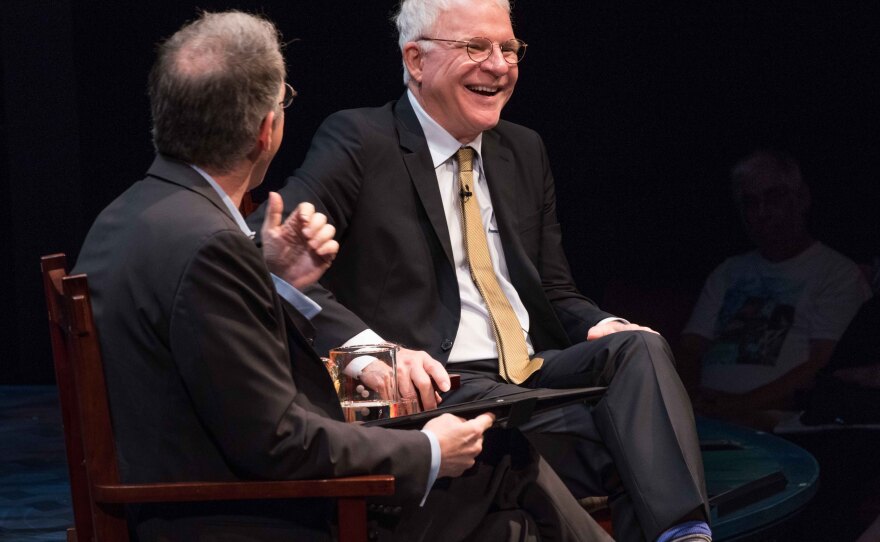 Steve Martin and Barry Edelstein have a long history of collaboration. Their latest is the play "Meteor Shower."