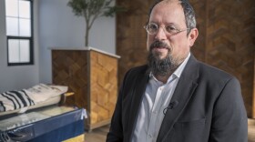 Rabbi Yossi Tiefenbrun stands inside Chabad of Pacific Beach on Monday, Dec. 15, 2025.