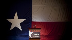 The stage where Gov. Rick Perry gathered with supporters on election night in 2010.