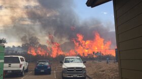 A fire in Alpine threatens homes, July 6, 2018. 
