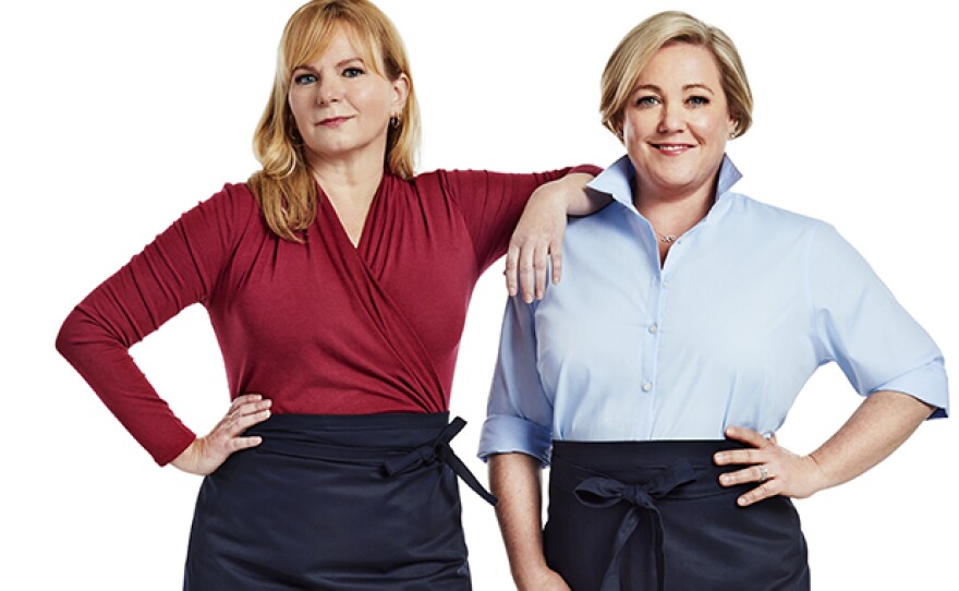 Hosts Bridget Lancaster and Julia Collin Davison.