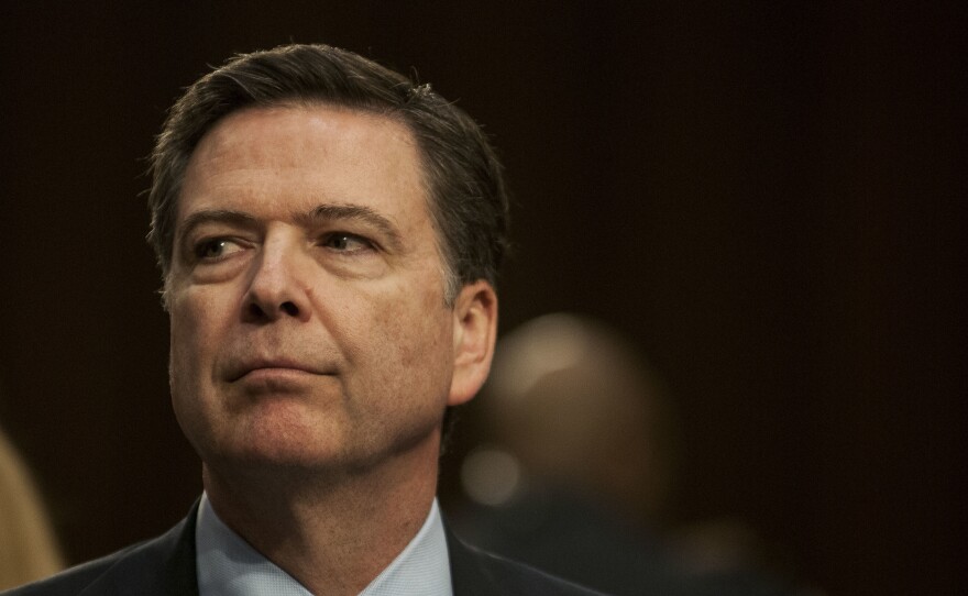 FBI Director James Comey testifies before the Senate Select Committee on Intelligence at the Hart Senate Building on Feb. 9 in Washington, D.C.