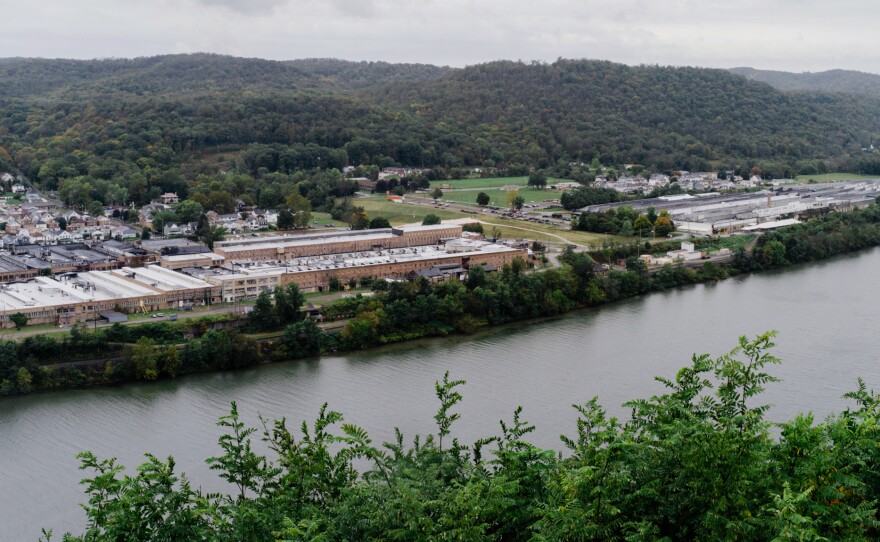 The Homer Laughlin China Co. sits along the Ohio River in Newell. A bridge built at the behest of the company used to run a trolley line between Homer Laughlin's old plant in Ohio and its new plant in West Virginia. To this day, the company still collects a small toll for cars to cross the bridge.