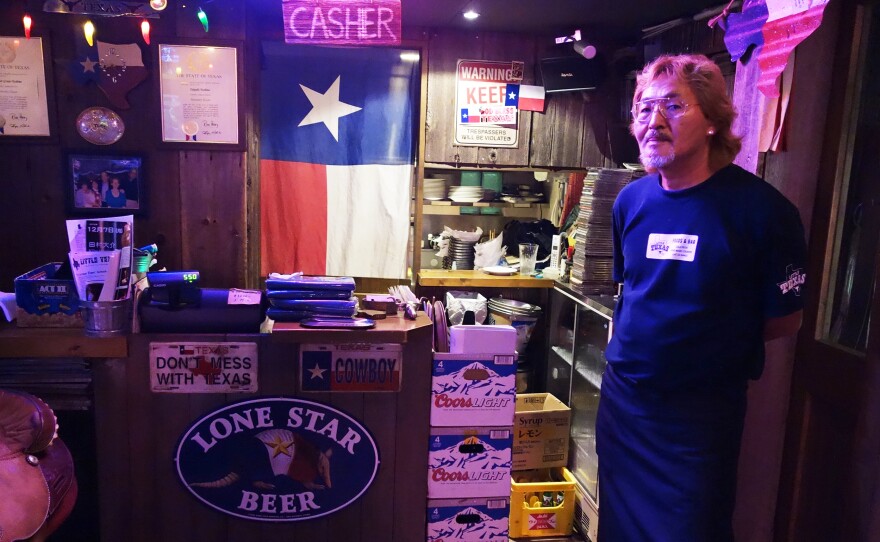 Takeshi Yoshino, the owner of Little Texas in Tokyo, was made an honorary Texan in 2011.