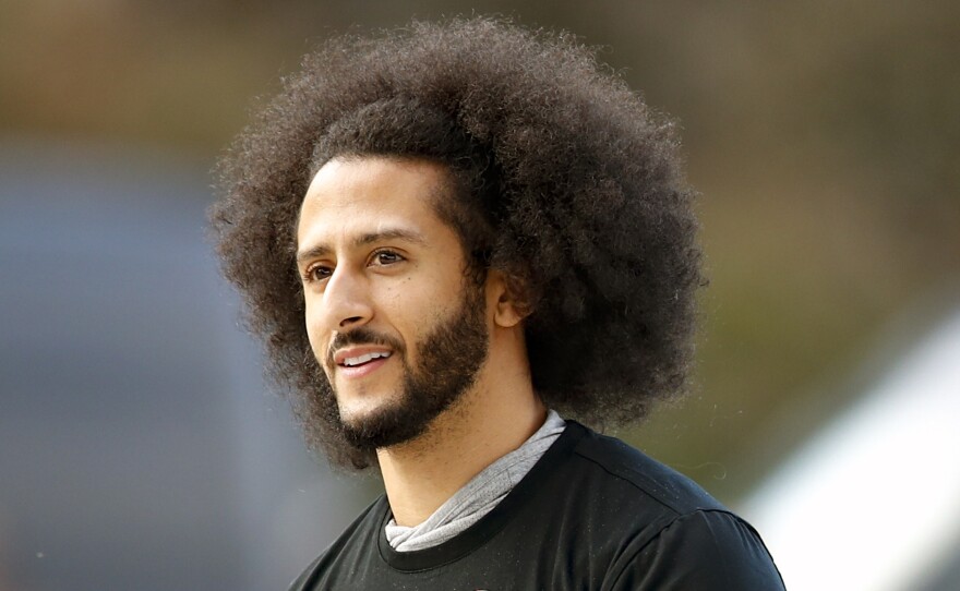 Free agent quarterback Colin Kaepernick will appear in the latest update of the Madden NFL 21 franchise. Kaepernick is seen above ahead of a workout for NFL football scouts and media in Riverdale, Ga. in 2019.
