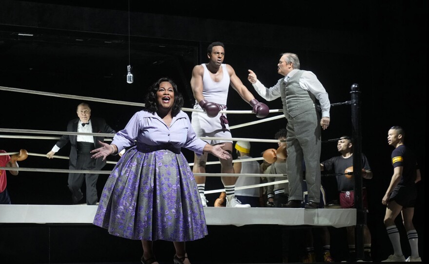 Latonia Moore and Ryan Speedo Green in CHAMPION. Photo by Ken Howard/Met Opera.