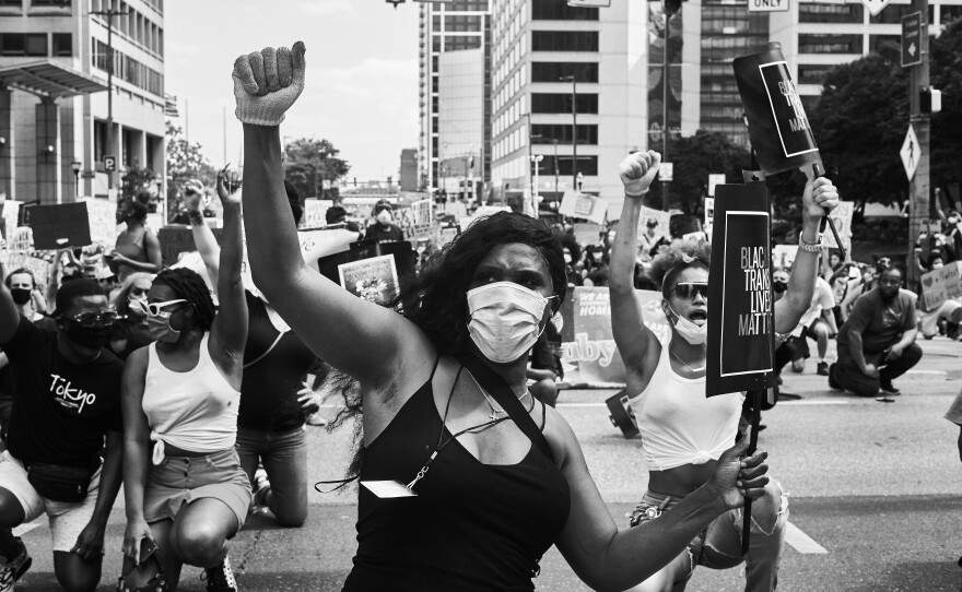 A Black Trans Lives Matter march in Baltimore, Md., in 2020.