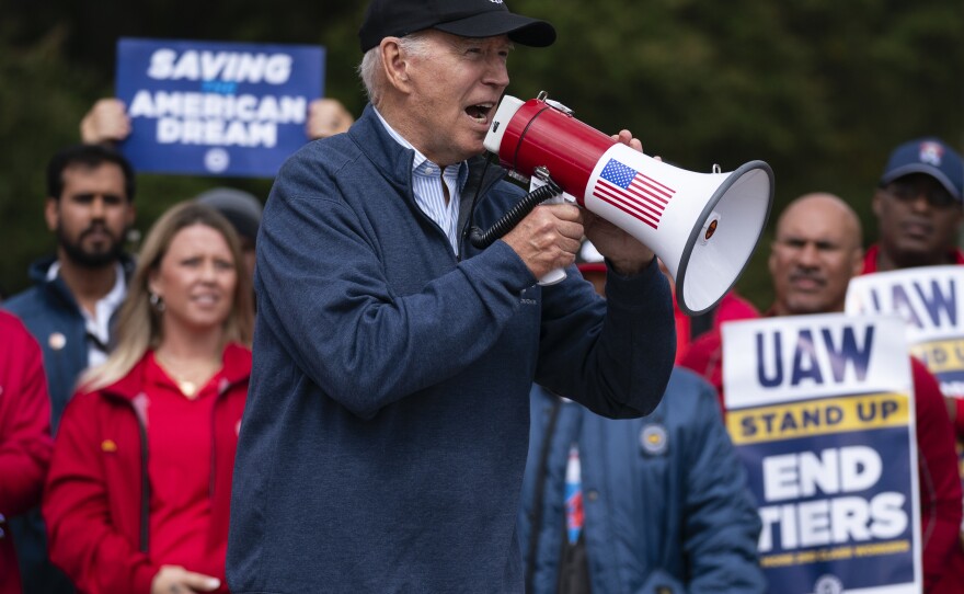 President Biden was the first sitting president in modern history to walk a picket line with striking workers.