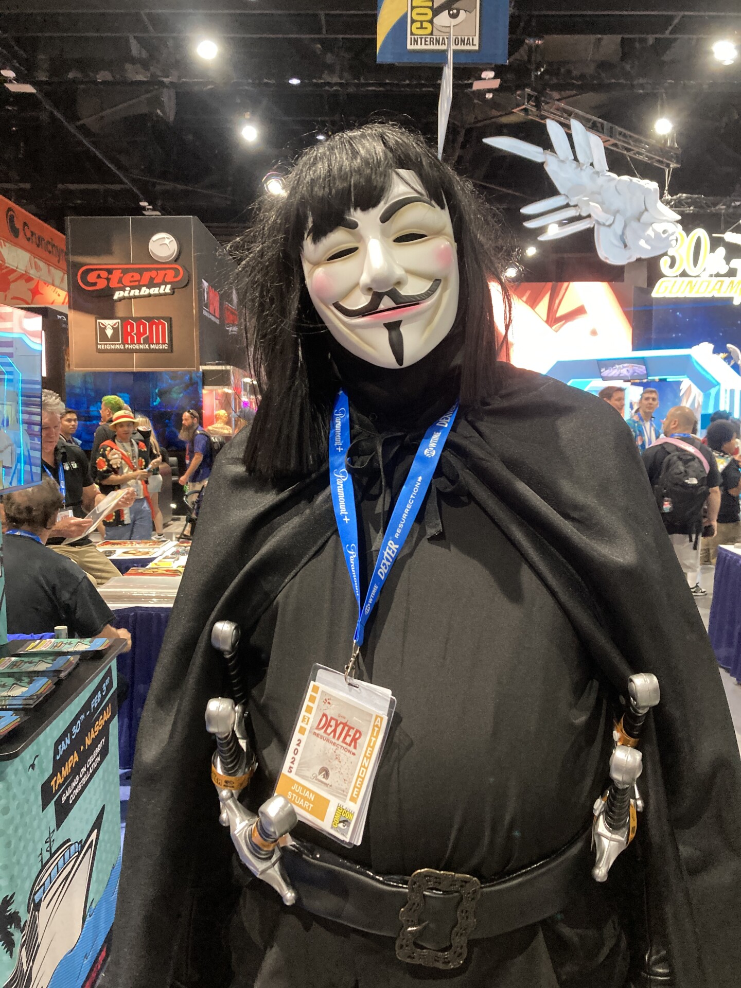 This Comic-Con attendee brought the masked anarchist V to life wi