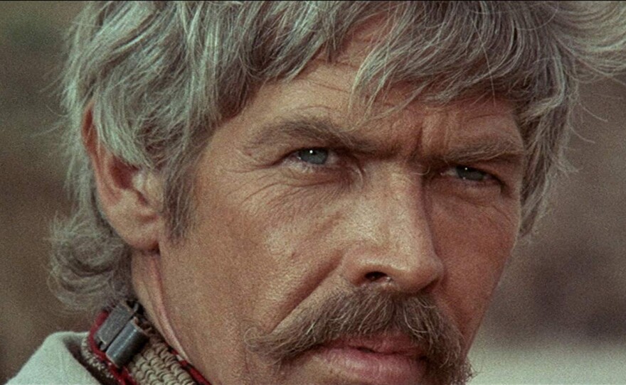Director Sergio Leone loves the landscape of the human face. For "Duck, You Sucker" in 1971 he tapped American stars James Coburn (pictured here) and Rod Steiger.