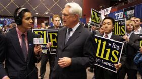 KPBS reporter Adrian Florido talks to City Council District 1 candidate Ray Ellis.