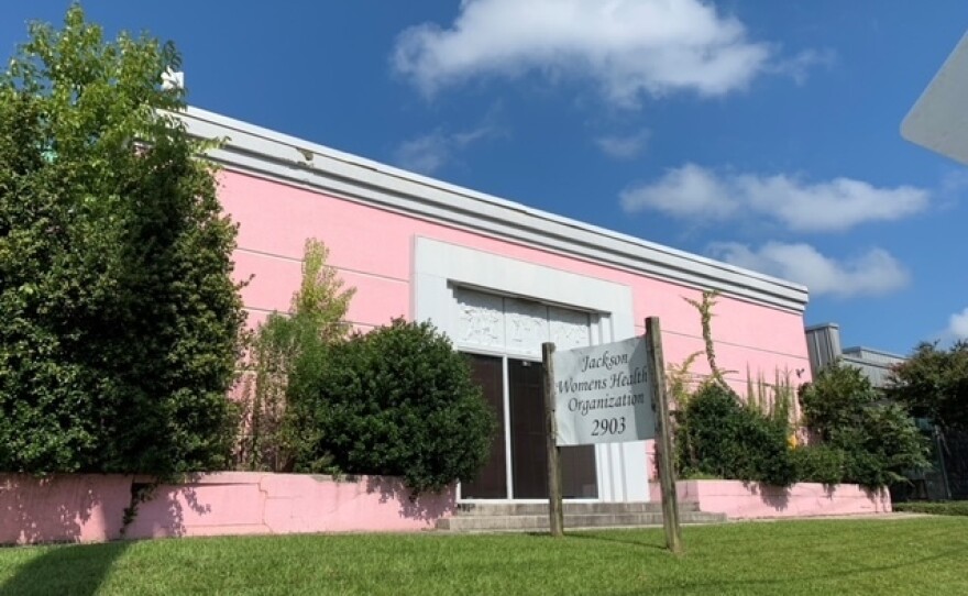 This women's health clinic in Jackson, Miss., is at the center of <em>Dobbs v. Jackson Women's Health Organization</em>,<em> </em>which comes before the U.S. Supreme Court on Wednesday.