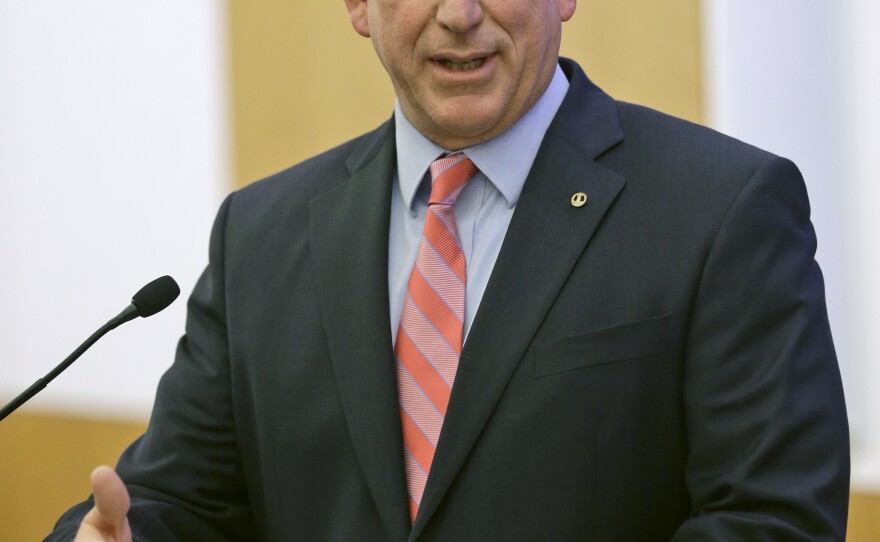 Virginia Attorney General Mark Herring speaks at the Virginia Capitol in Richmond on Dec. 18. Herring's announcement Thursday generated strong partisan responses.