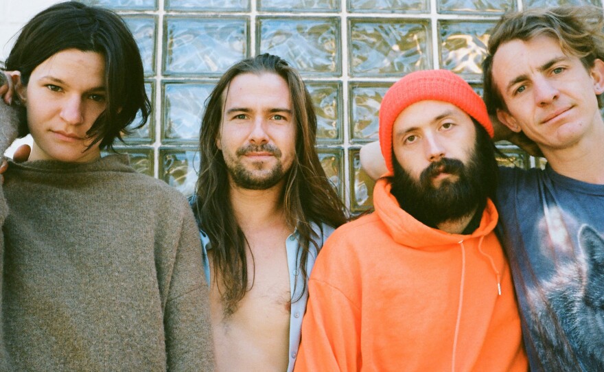 Big Thief, left to right: Adrianne Lenker, Max Oleartchik, James Krivchenia and Buck Meek.