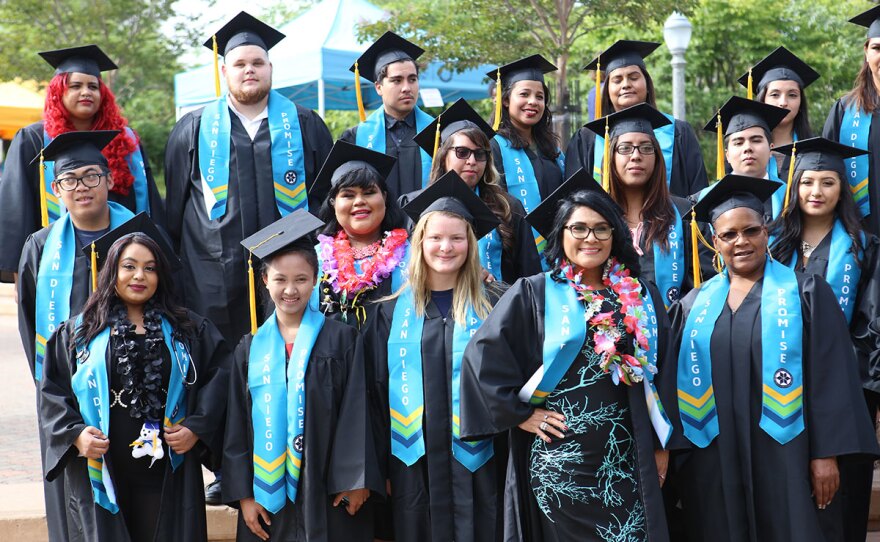 San Diego Continuing Education Students selected for San Diego Promise are pictured in this undated photo.