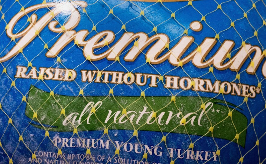 A Butterball turkey for sale in November 2014, in Centreville, Va. Terms like "premium" and "raised without hormones" tell you little about the quality of the turkey or how it was raised.