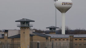 A guard tower and prison yard remains empty at the Thomson Correctional Center on November 15, 2009 in Thomson, Illinois. 