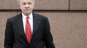 Former Enron CEO Kenneth Lay heads to his fraud and conspiracy trial in Houston on April 11, 2006. Lay was accused of lying about Enron's financial health to investors.