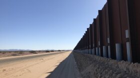A stretch of border wall near Yuma, Ariz., in 2019.