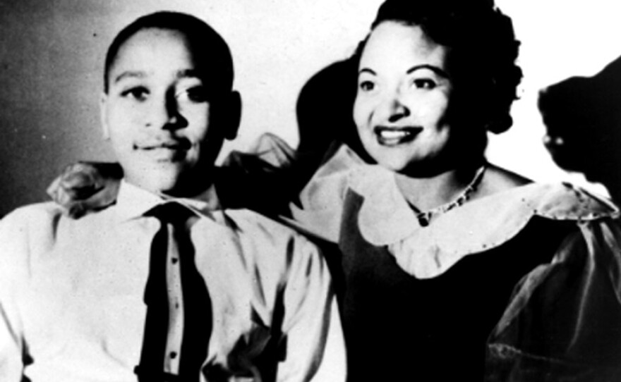 Emmett Till with his mother, Mamie Till, early 1950s.