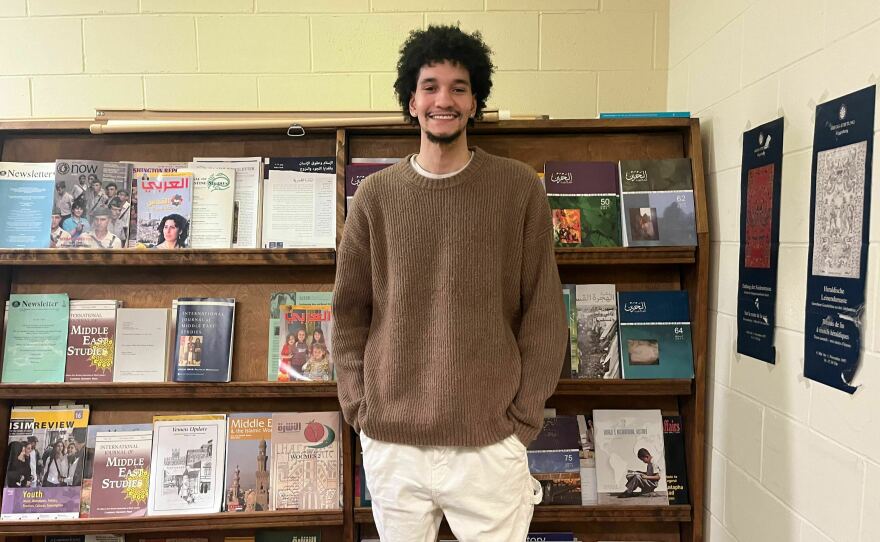 Wayne State University student Jovan Martin, who will either vote undecided or for Biden this fall, says he doesn't feel like the U.S. is truly a democracy.