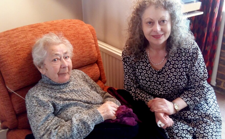 Margit Goodman (left) and her daughter Karen Goodman are lobbying the British government to take in Syrian refugee children. Margit Goodman, now 94, was one of nearly 10,000 children rescued from the Nazis by Kindertransport, a program sponsored by the British government and Jewish aid groups in the lead-up to World War II.