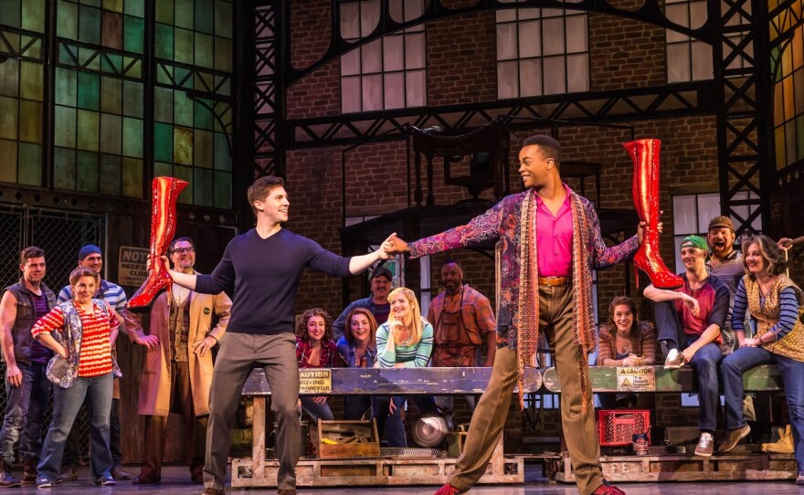 An undated photo form the national tour of "Kinky Boots."