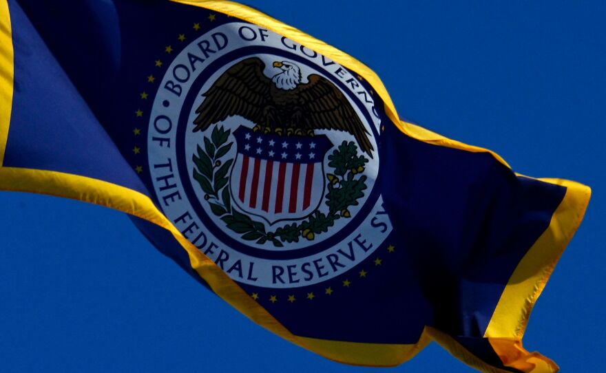 The flag of the Federal Reserve flies on top of its building in Washington on Jan. 26. Federal Reserve policies have a much bigger impact on inflation than the fiscal policies of administrations.