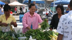 The City Heights Farmers' Market has become a model for outdoor markets that offer fresh produce to low-income immigrant folks in the inner city. July 23, 2011.