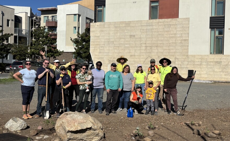Volunteers came together on Dec. 6, 2025 for a planting day near the trolley line in Lemon Grove.