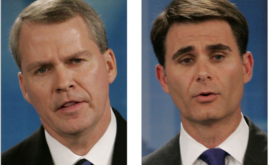 U.S. Rep. Gresham Barrett (left) and Lt. Gov. Andre Bauer, two of the four GOP gubernatorial candidates in South Carolina.