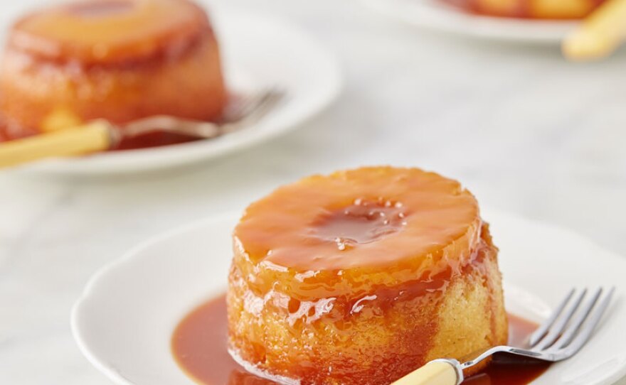 Among the favorites from the Western states are individual pineapple upside-down cakes.