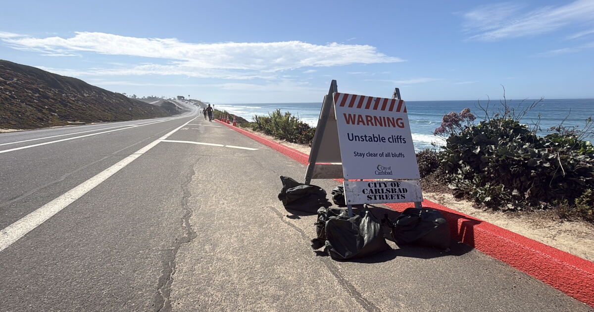 Carlsbad declares emergency for bluff stabilization ahead of winter El Niño storms