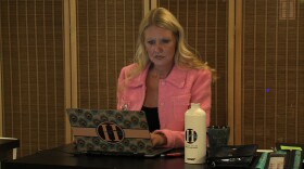 Felena Hanson, the founder of Hera Hub, works in the office's Sorrento Mesa location.