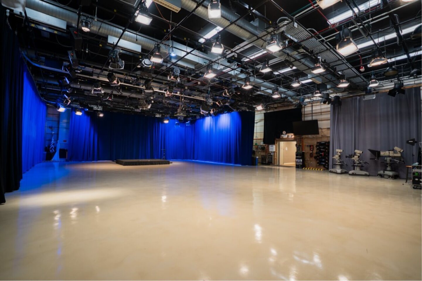 Studio A is the perfect backdrop for your events, performances, and creative productions