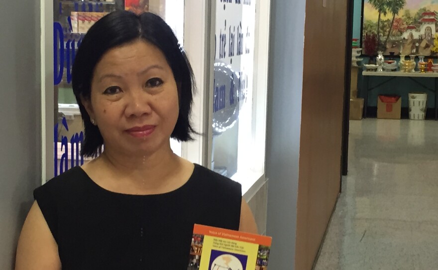 Genie Nguyen came to the U.S. from Vietnam in 1975 and remembers voting for President Reagan. But, she said, she now feels Republicans have "gone too far to the right."